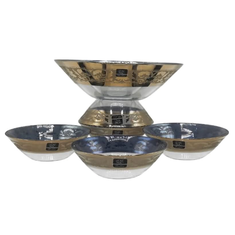 Lavish Invitation Golden Fruit Set 7Pc (Glass)