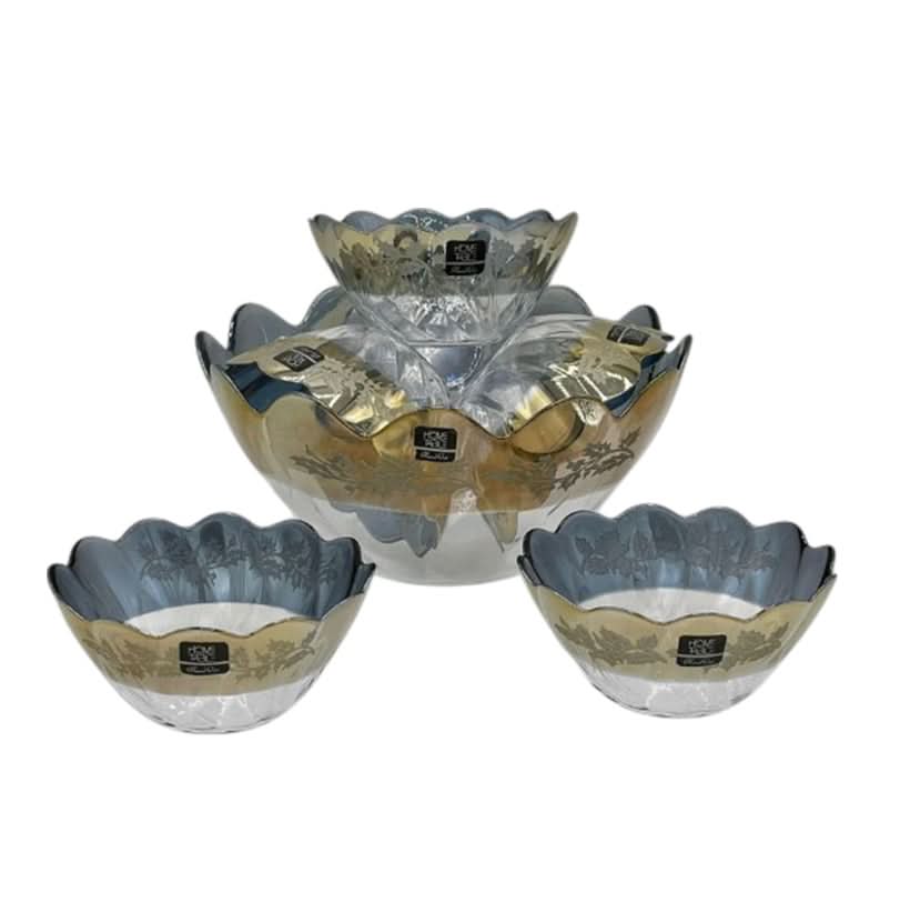 Stylish Hasir Golden Fruit Set 7Pc (Glass)