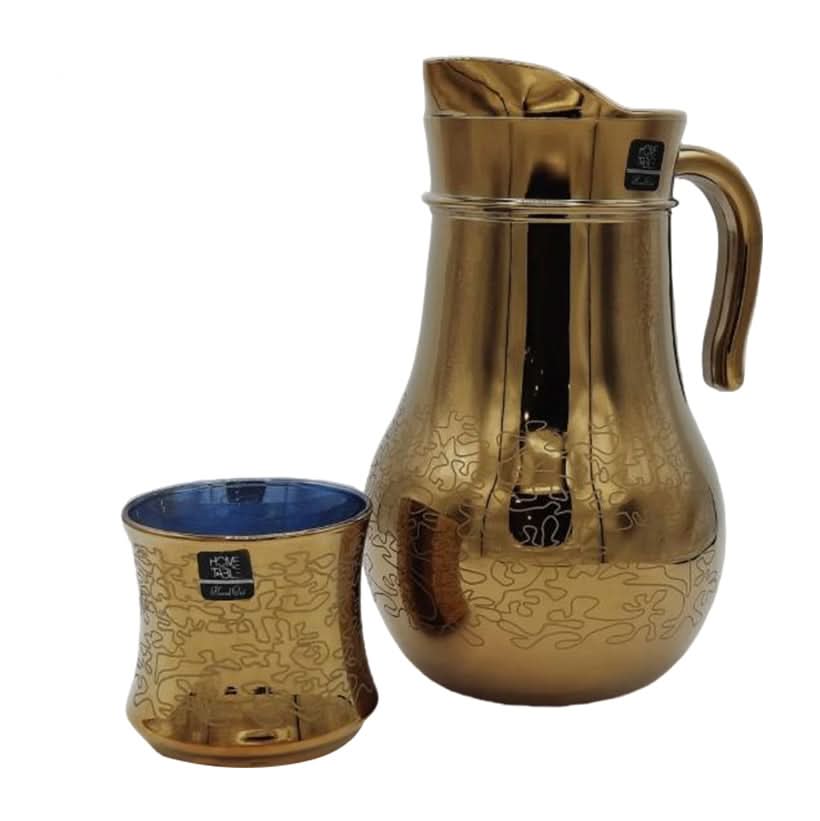 Deluxe Golden Jug Glass Set with DOF glass 7PC (Glassware)