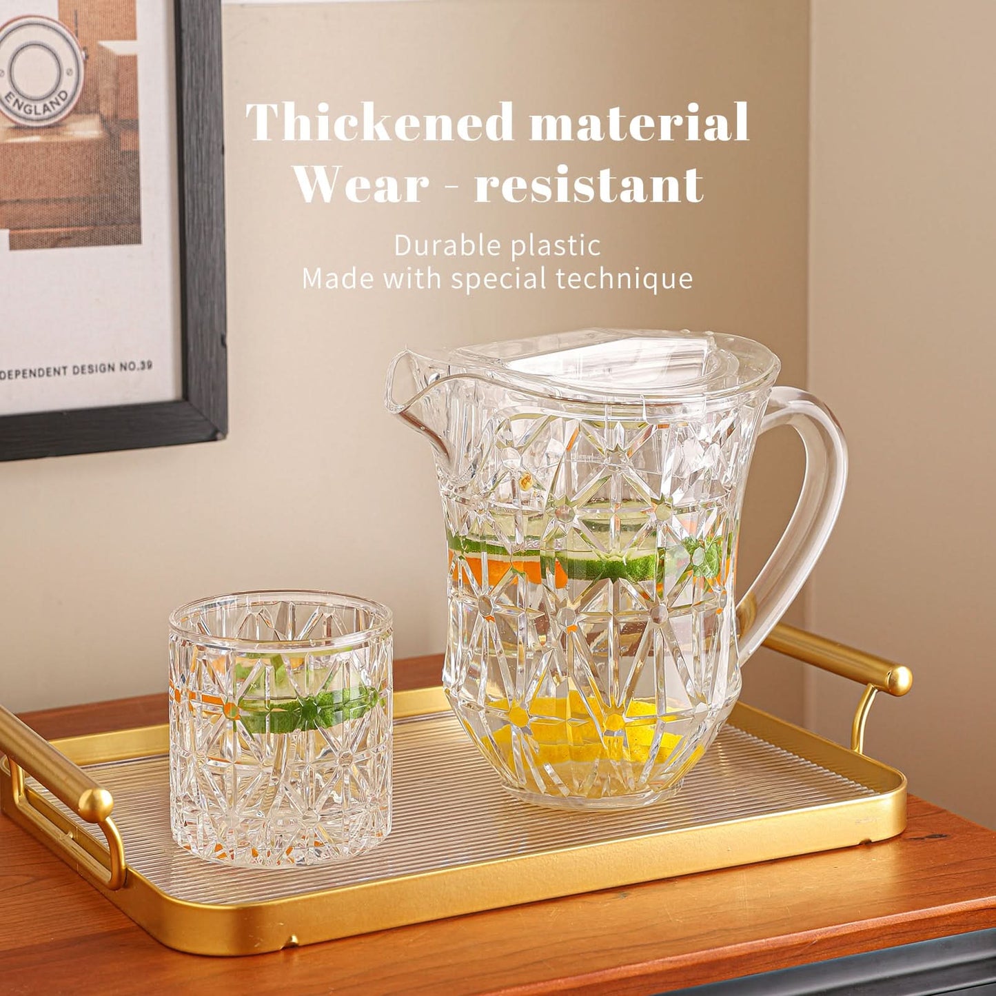 Acrylic Classic Crest Jug 1300ml 1 PC