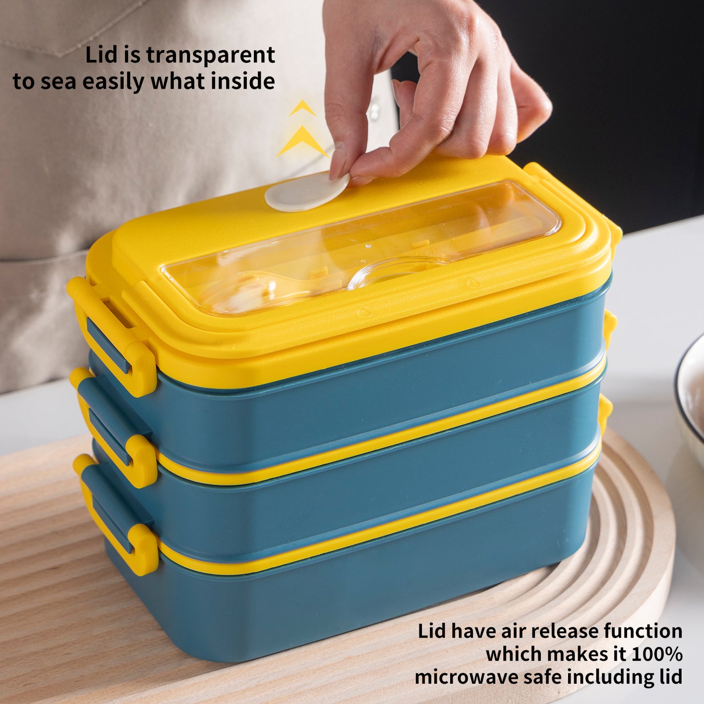 VEYRA SEALBITE LUNCH BOX 3 LAYER 750+500+500 ML