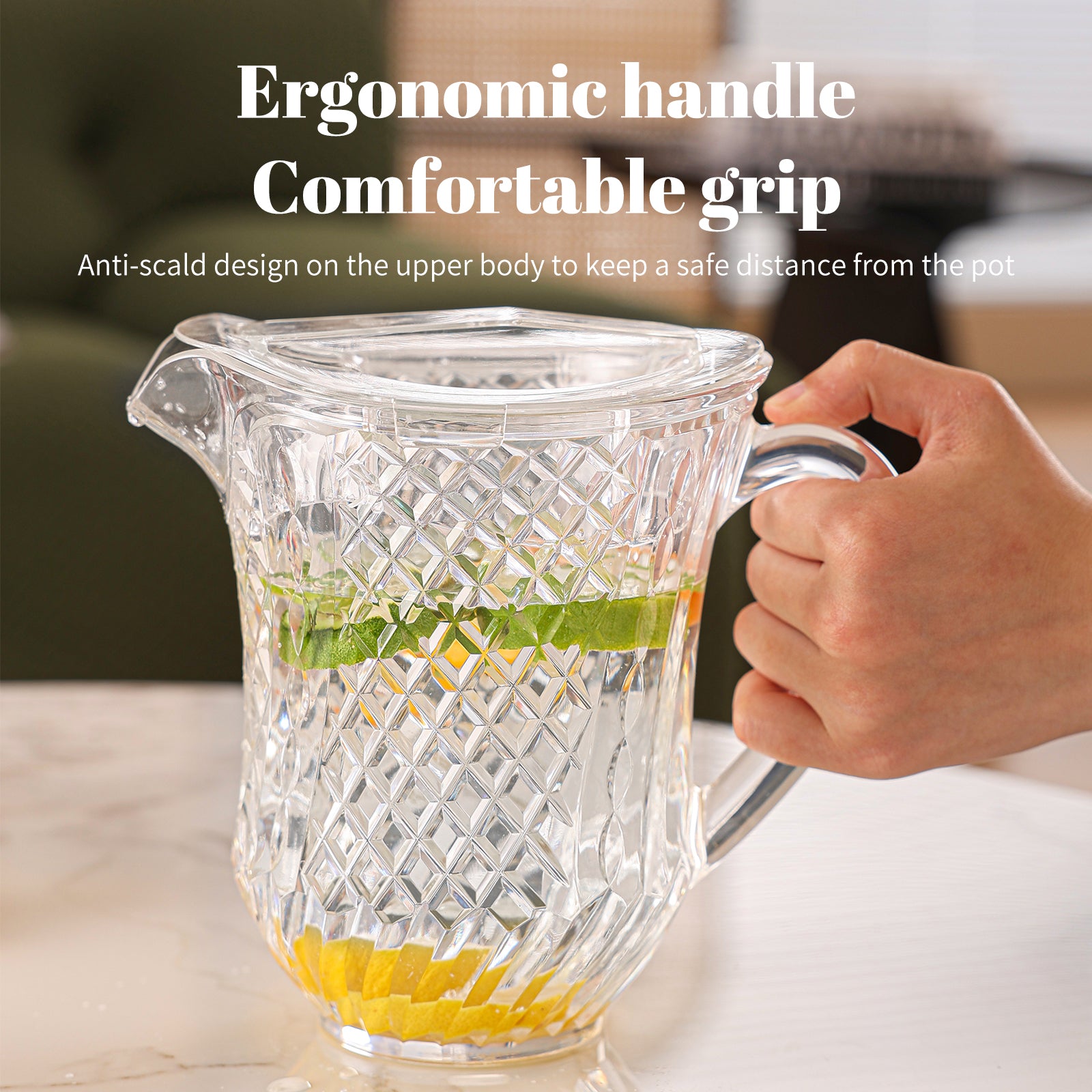 Acrylic Baroque Spark Jug 1300ml 1 PC