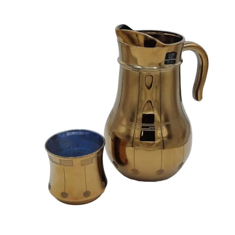 Classy Golden Jug Glass Set with DOF glass 7PC (Glassware)