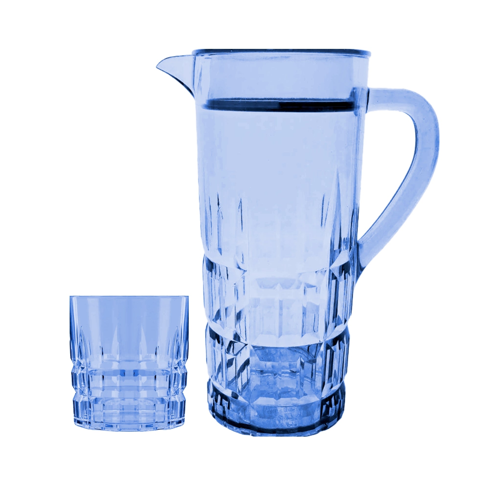 Acrylic Diamond Cut Water Set 7 Pc (DOF Glass)