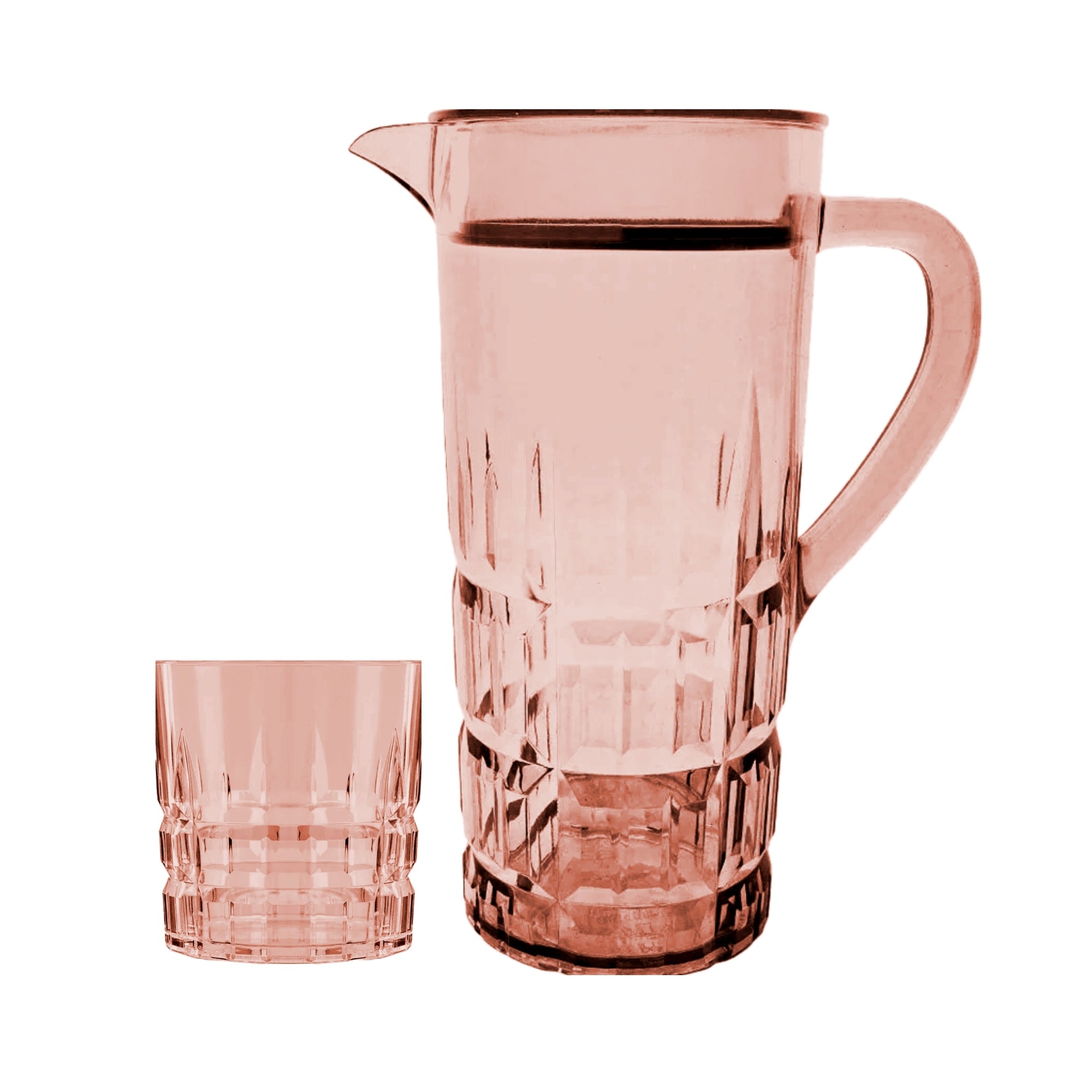 Acrylic Diamond Cut Water Set 7 Pc (DOF Glass)
