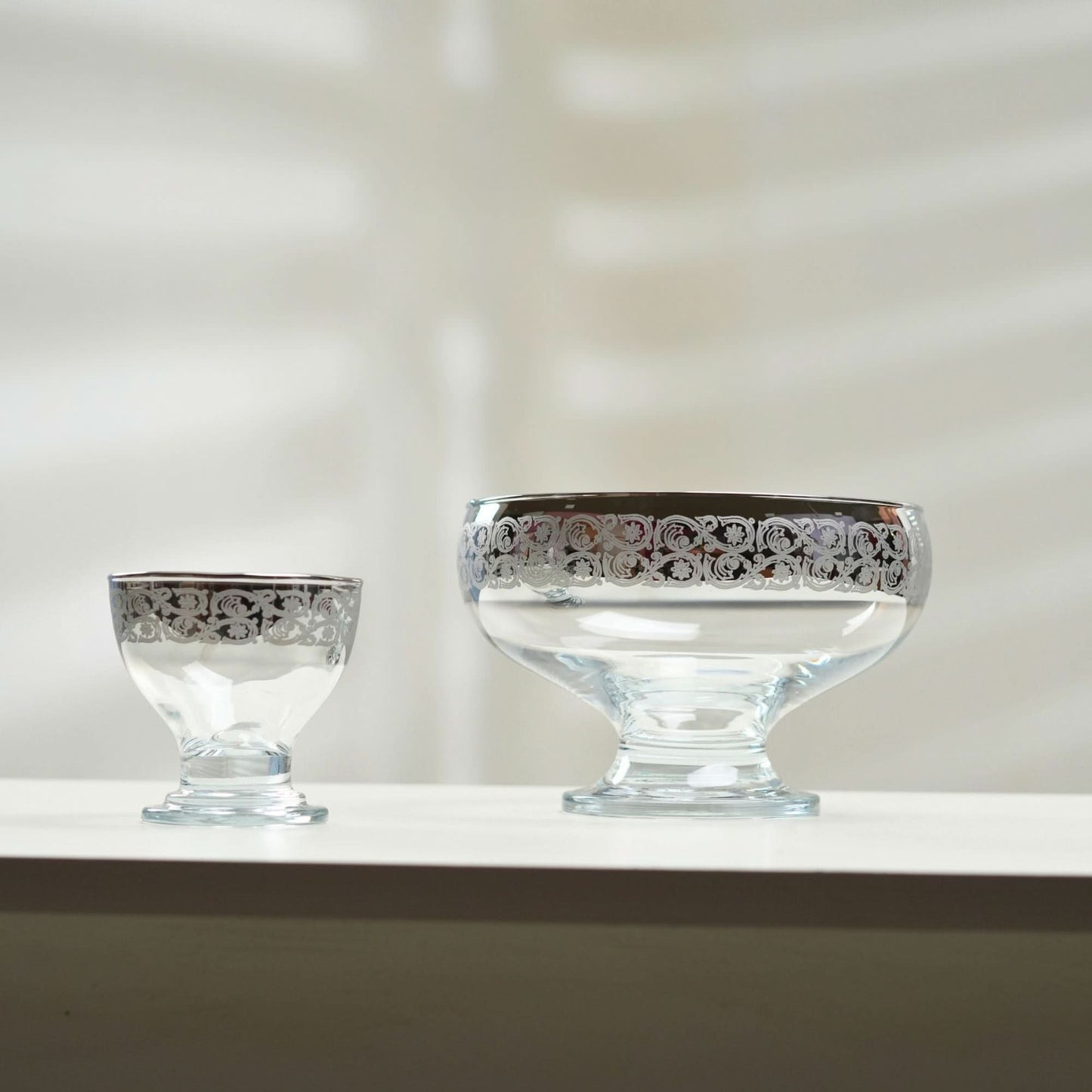 Silver Cut Ice Cream 7PC Set