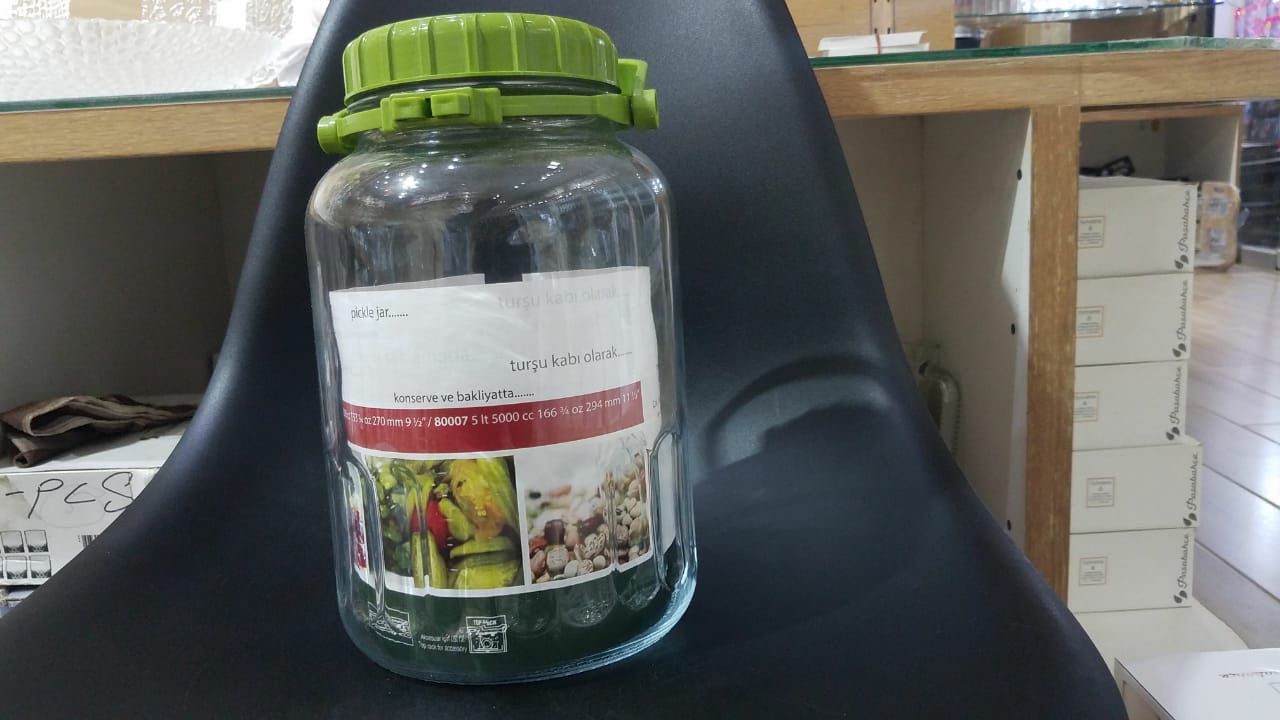 JAR 4LTR GREEN LID