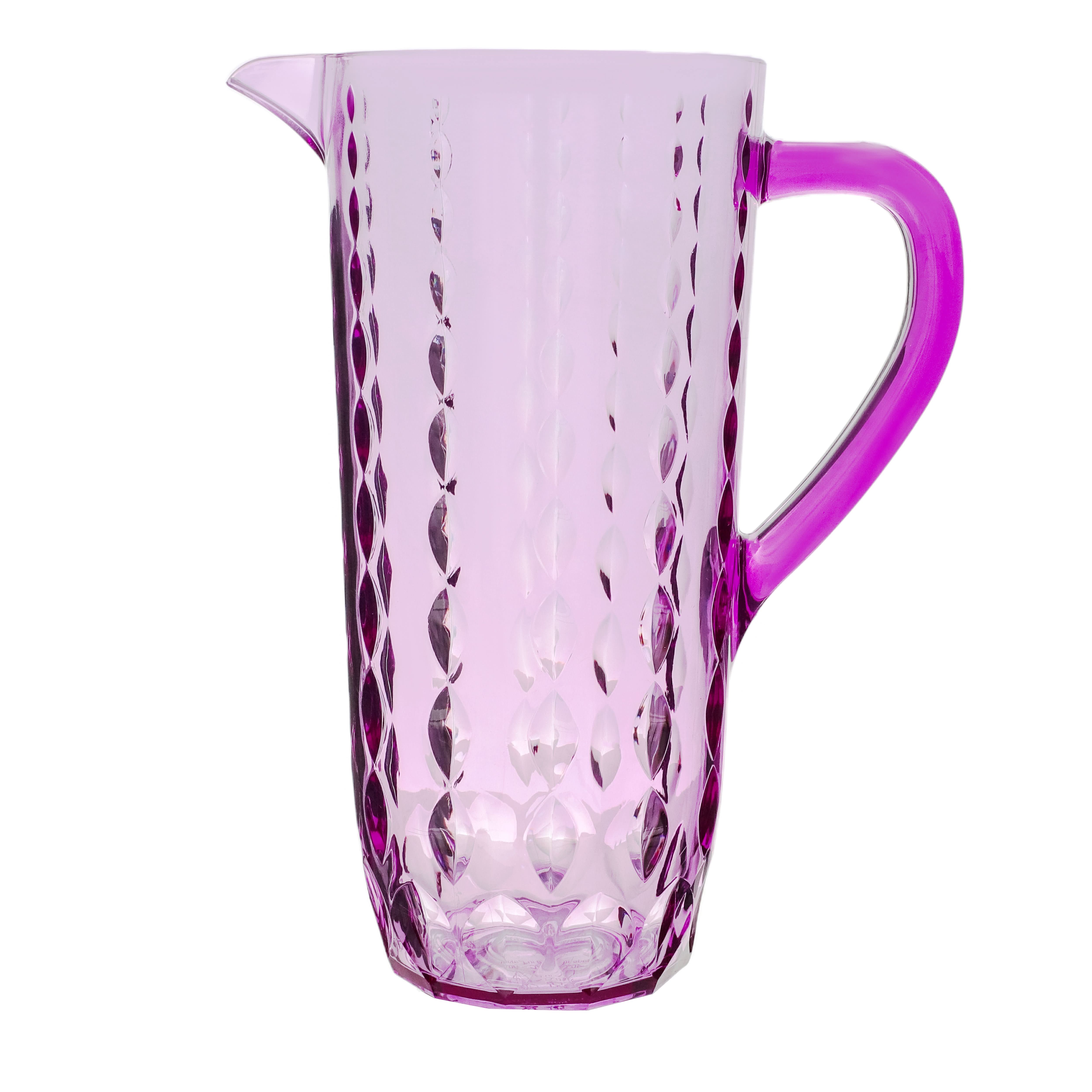 Acrylic Water Drop Cut Jug With Sealed Cap