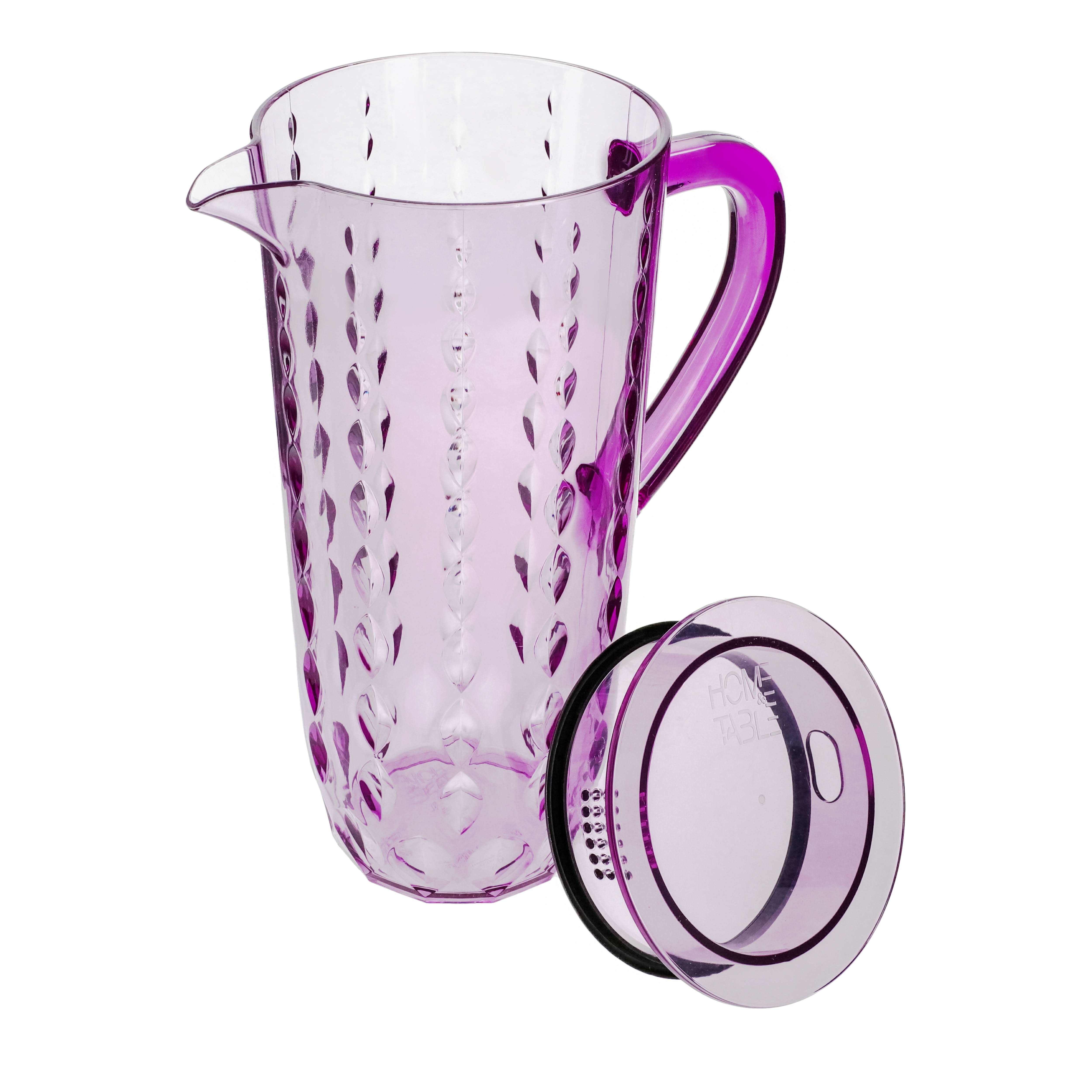 Acrylic Water Drop Cut Jug With Sealed Cap