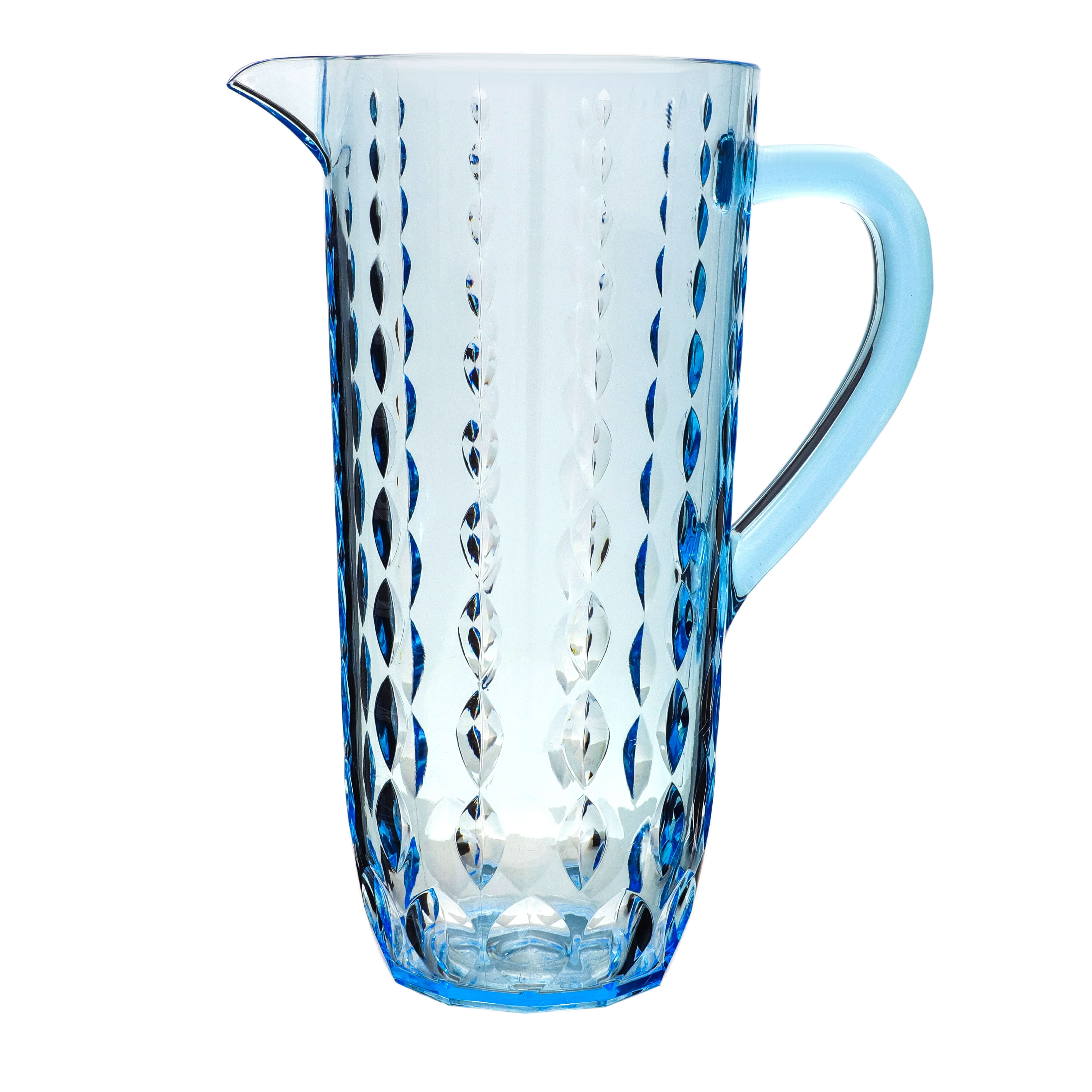 Acrylic Water Drop Cut Jug With Sealed Cap