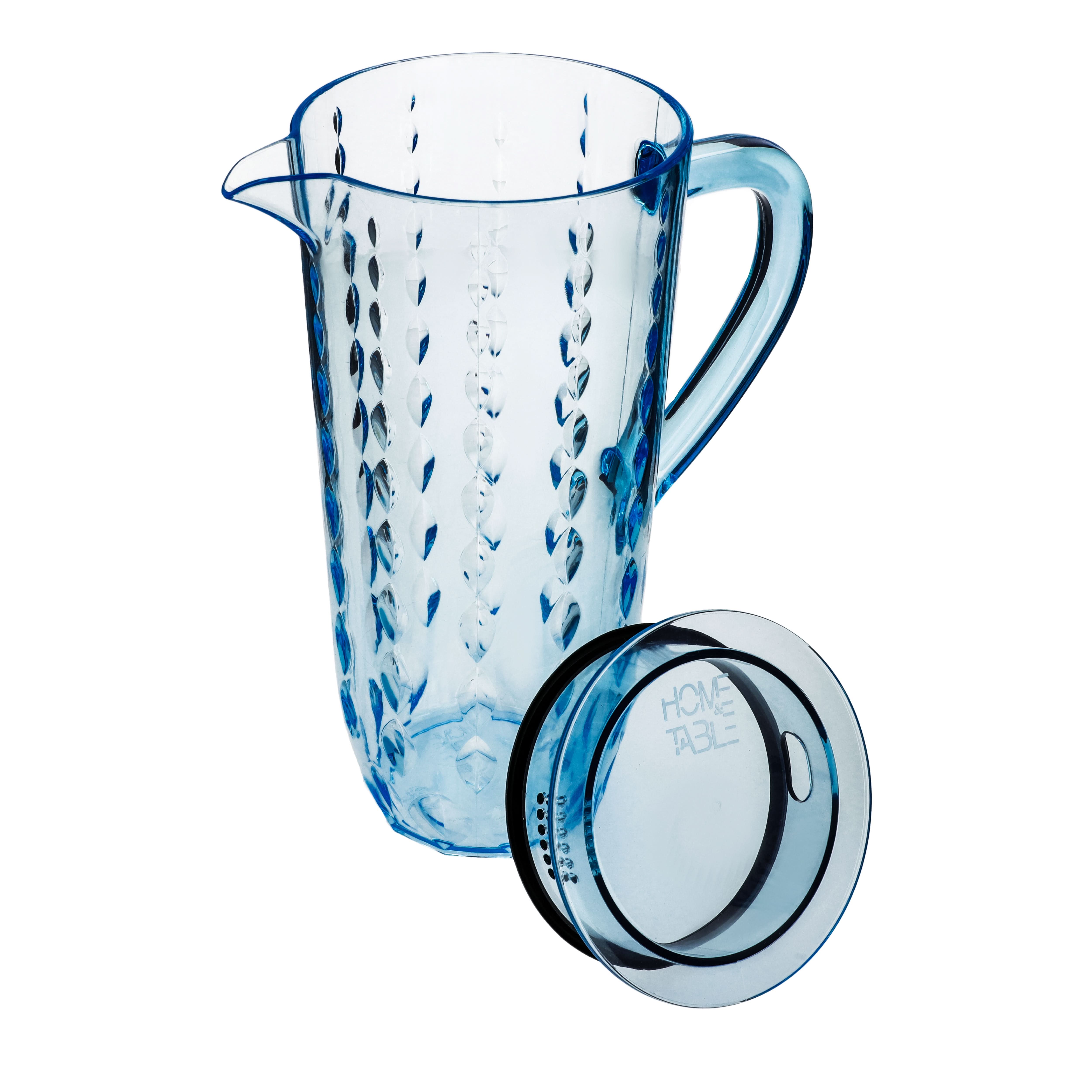 Acrylic Water Drop Cut Jug With Sealed Cap
