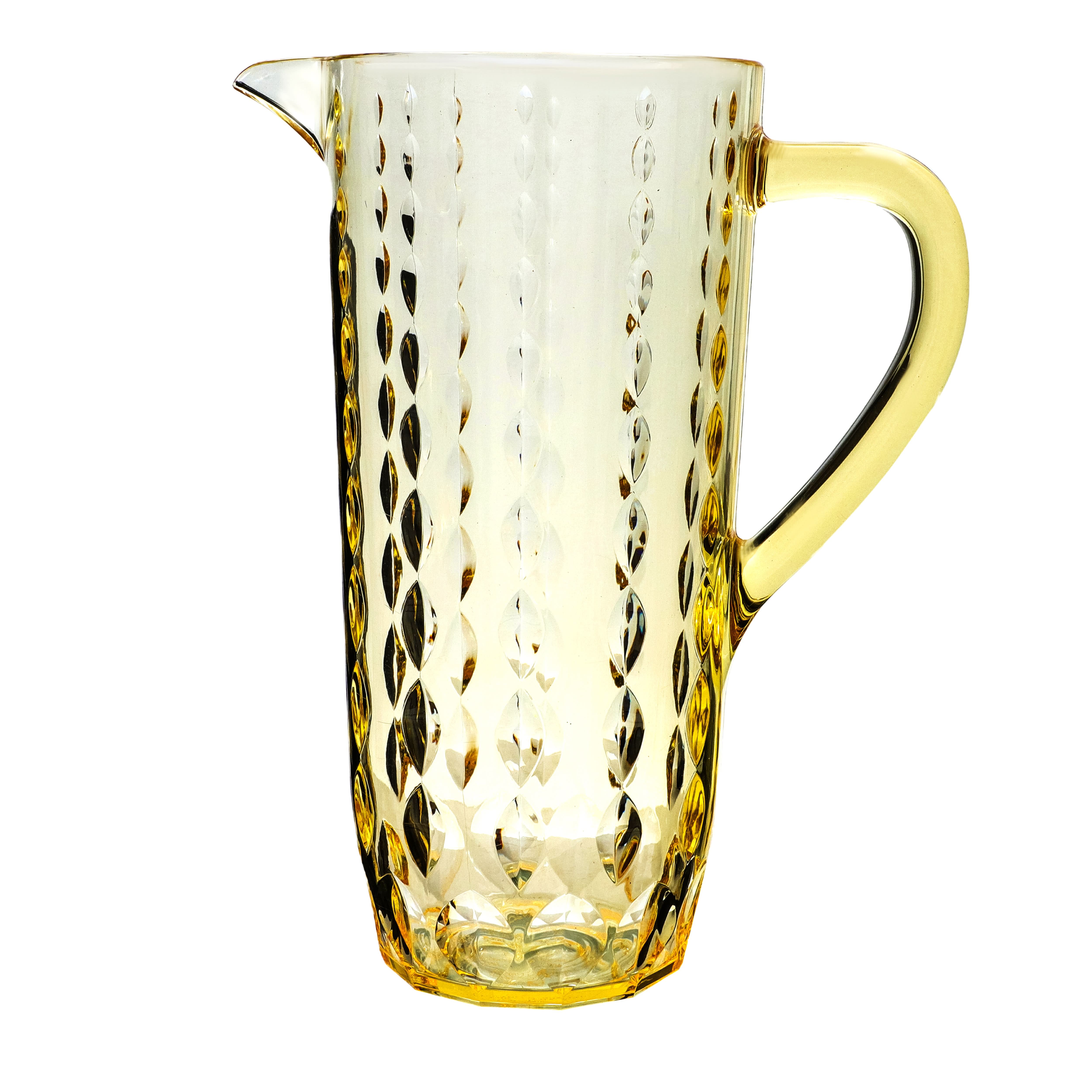 Acrylic Water Drop Cut Jug With Sealed Cap