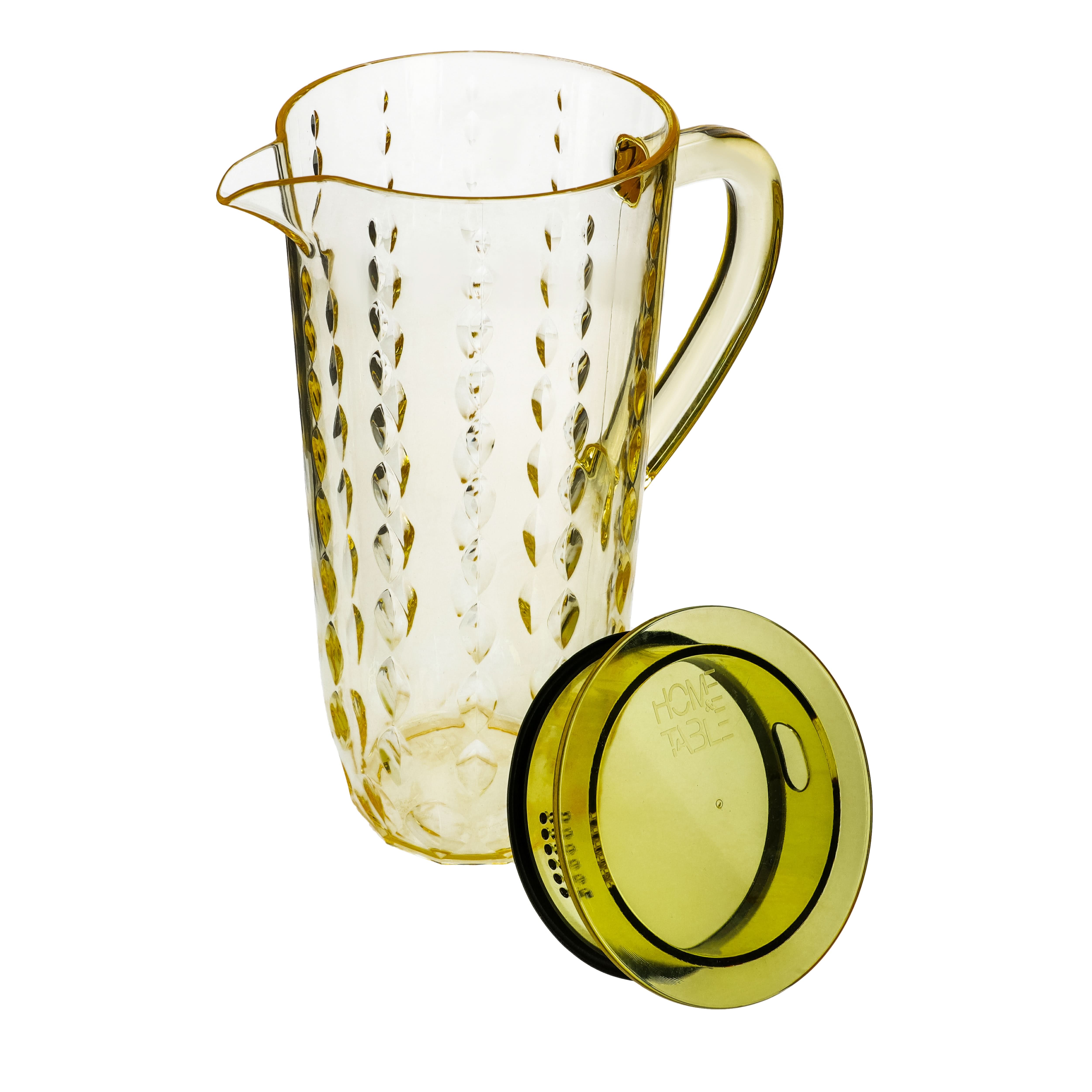 Acrylic Water Drop Cut Jug With Sealed Cap
