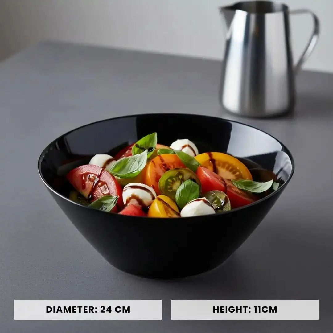 Opal Black Salad Bowl