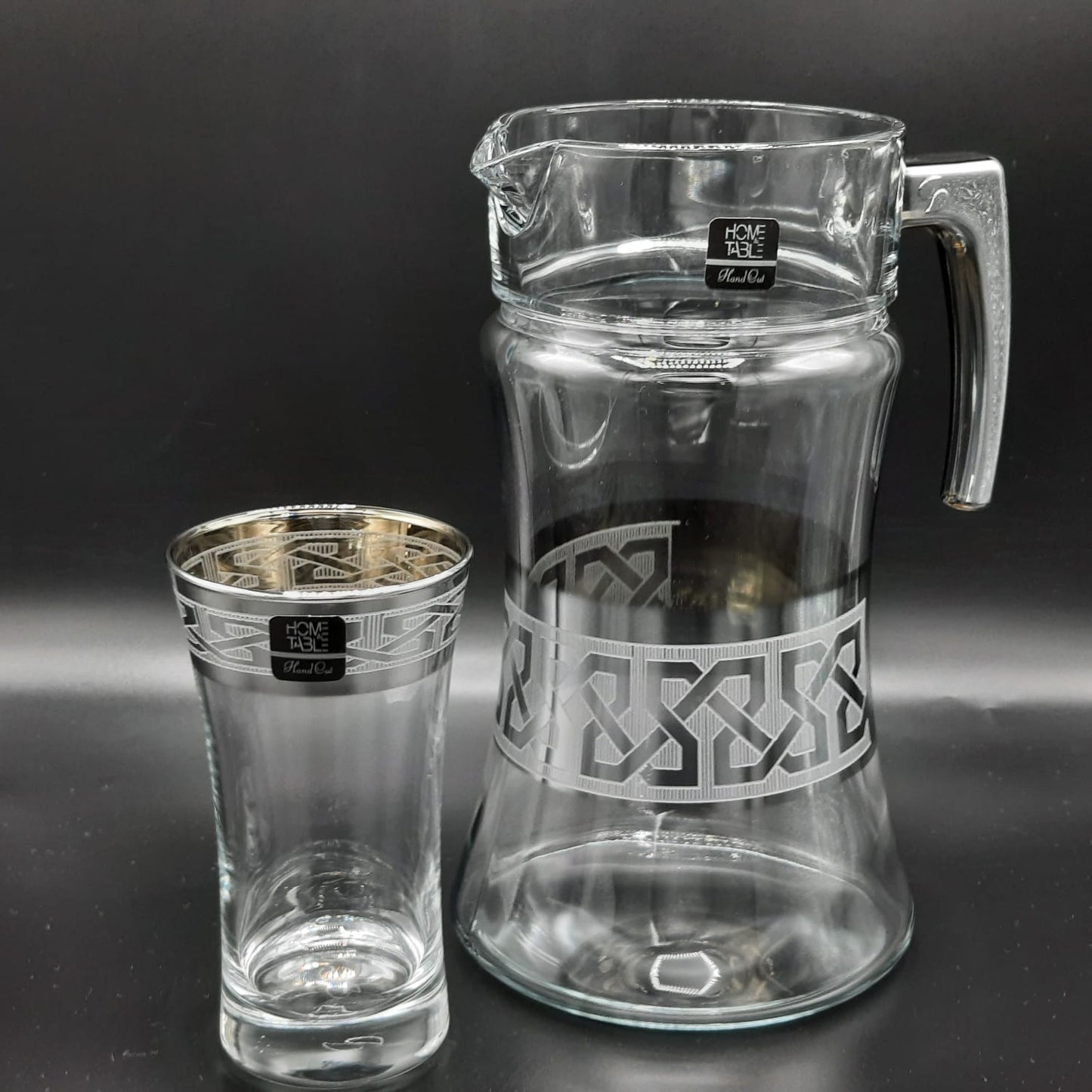 Stylish Azur Silver Water Set 7Pc (Glass)