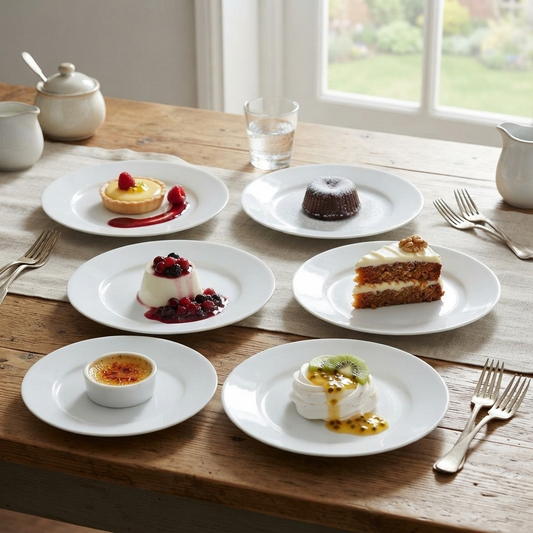 Opal White Dessert Special – Set of 6 Plates
