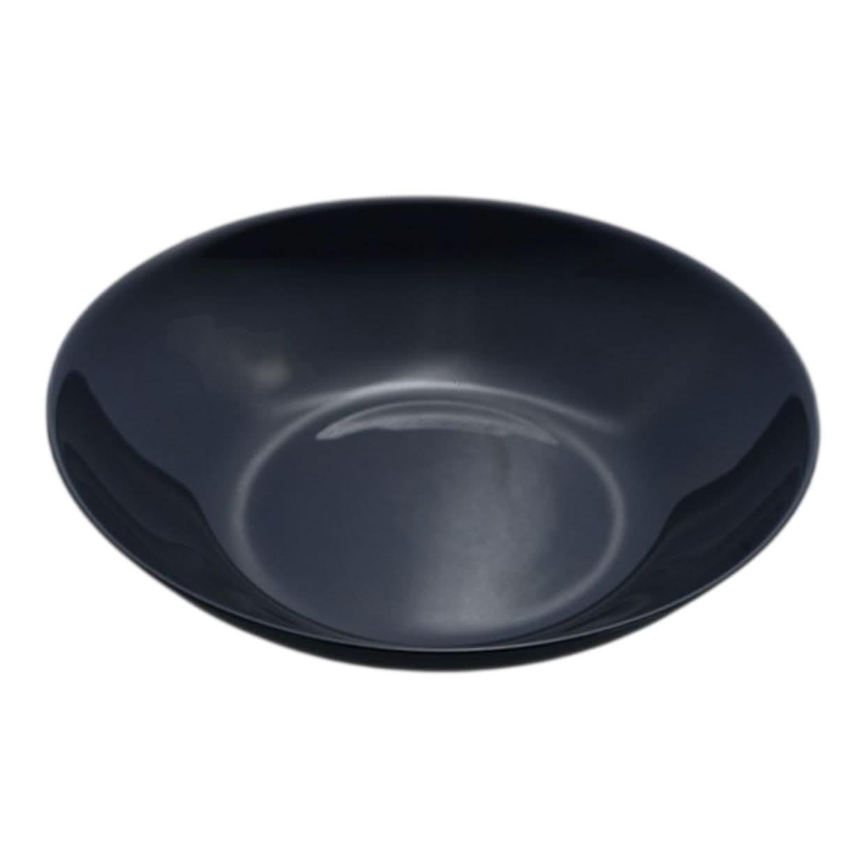 Opal Black Soup Plate