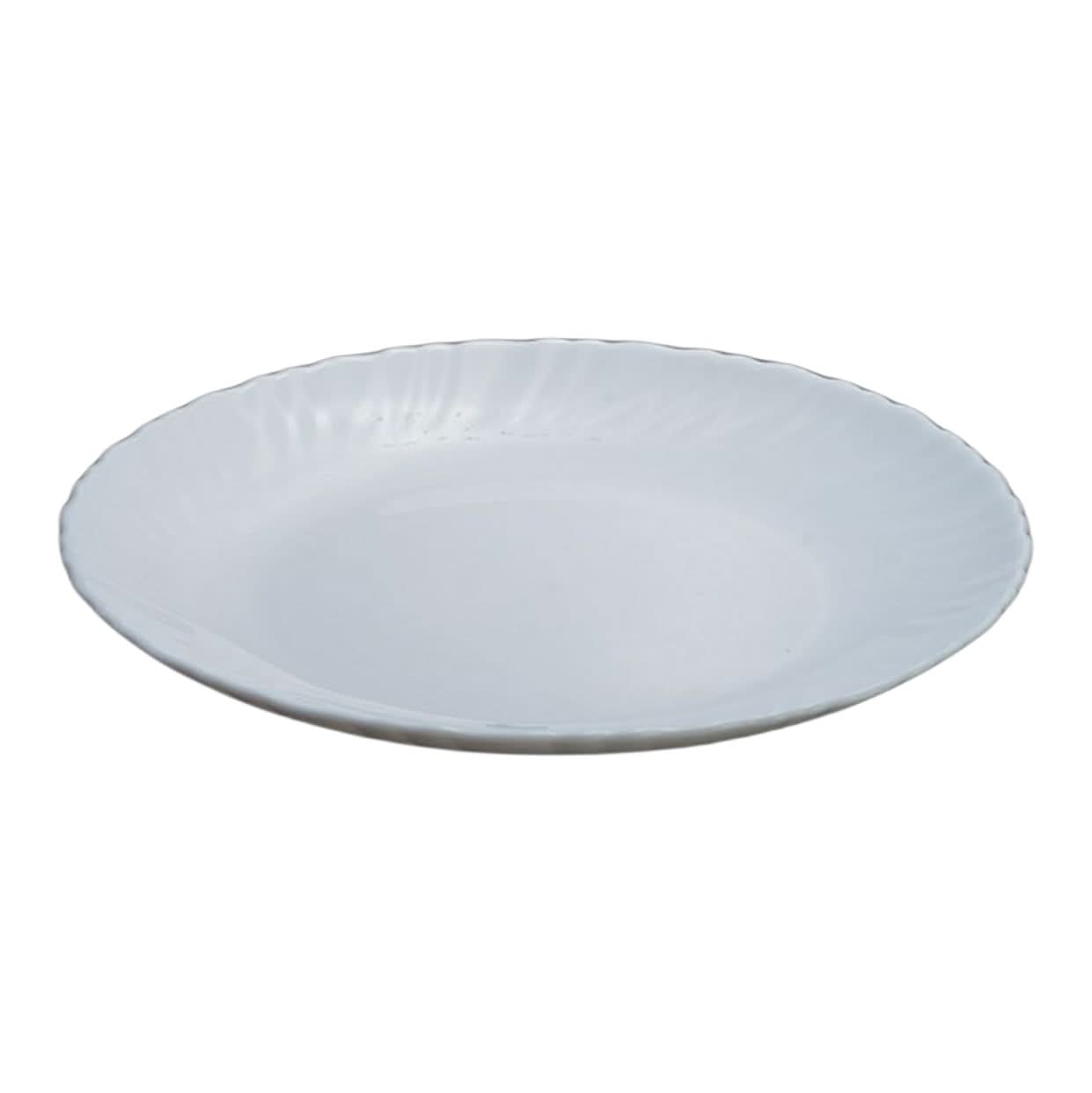 Opal White Dinner Plate