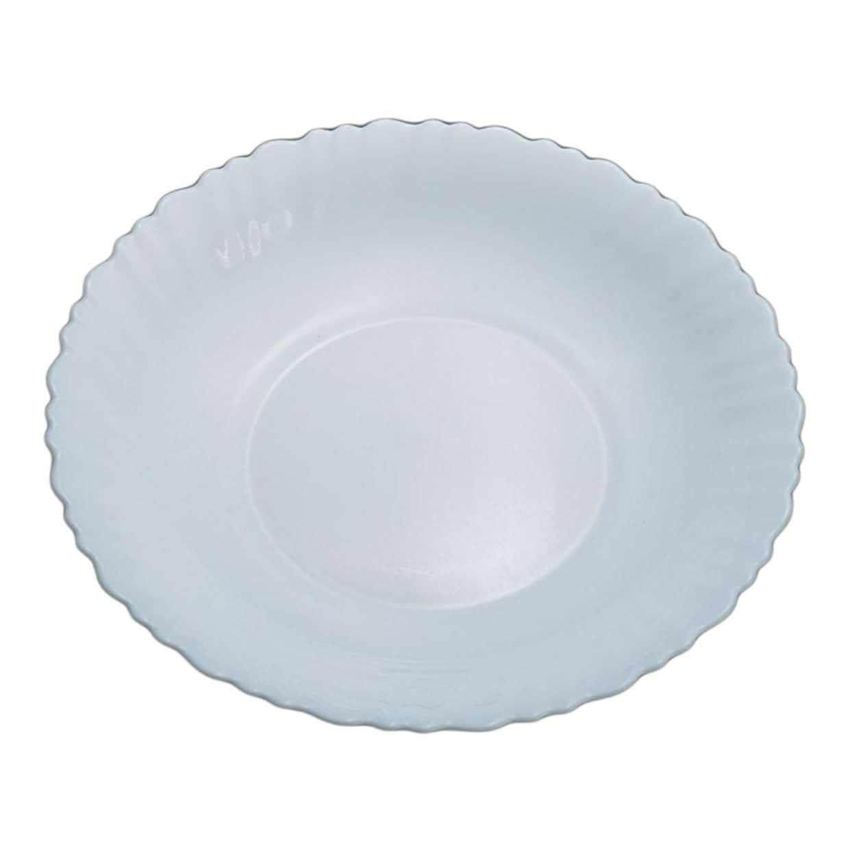 Opal White Soup Plate