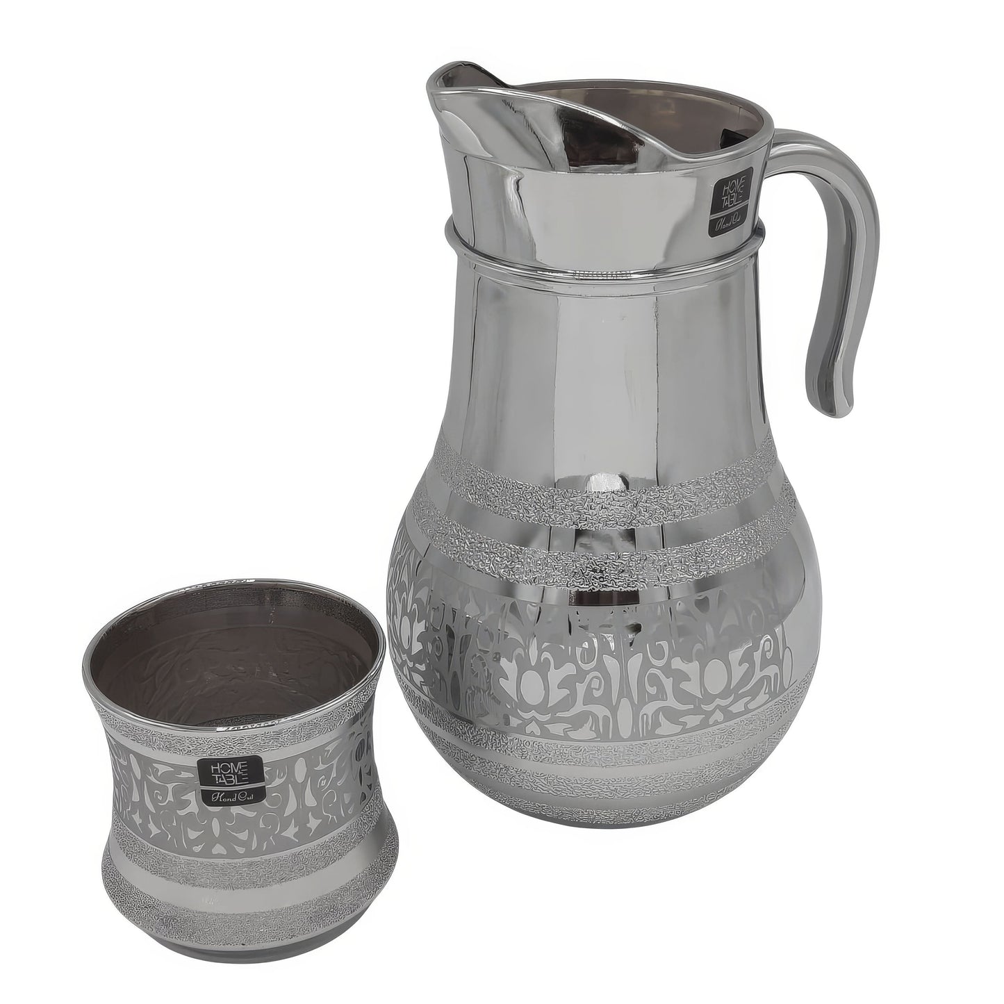 Contour Line Jug Glass Set with DOF glass-7 PC (Glassware)