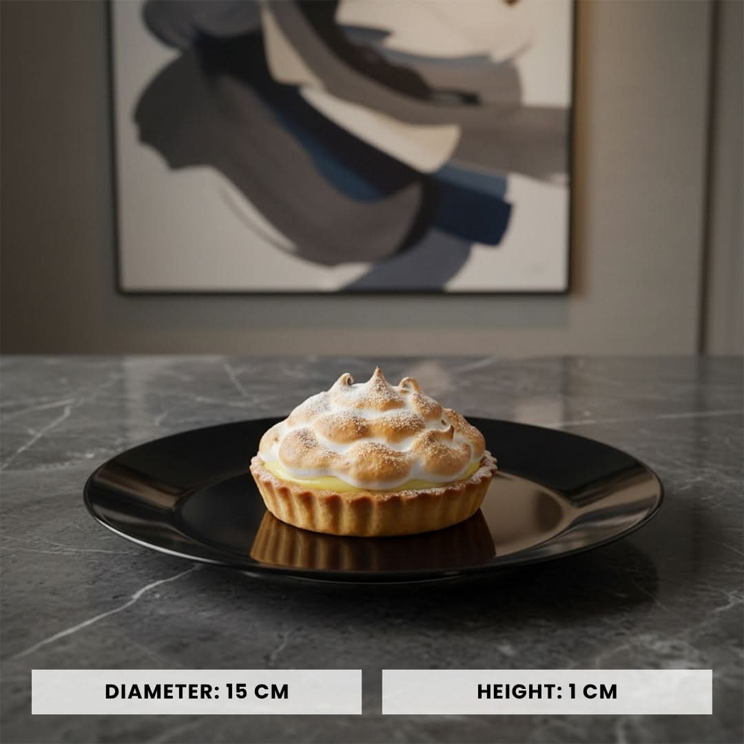 Opal Black Dinner Plate