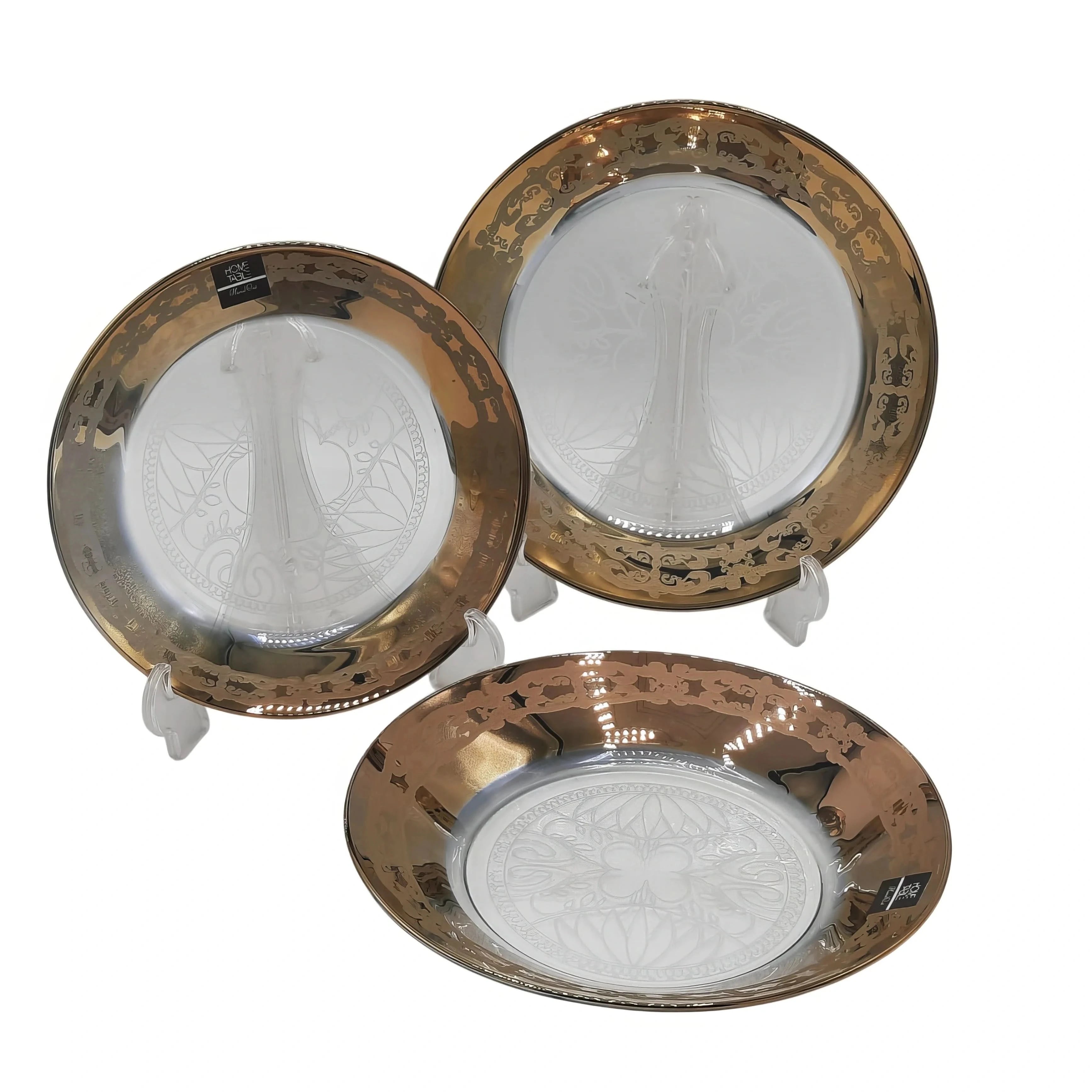 Royal Gold Slice Plate Set 18 PCS