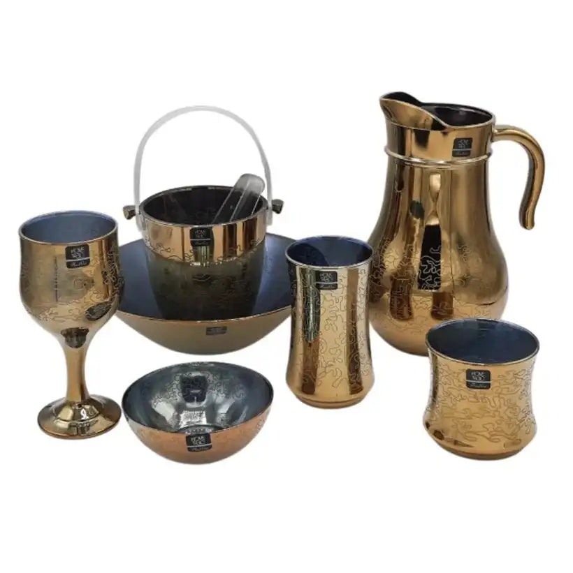 Deluxe Golden Cool Set 28Pc (Glass)