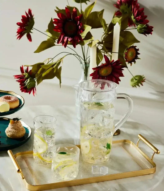 Acrylic Diamond Cut Water Set 7 Pc (DOF Glass)