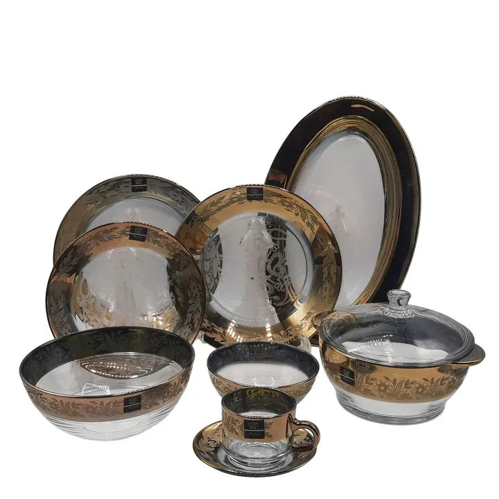 Crown Luxe Dinnerware Set – 40 Piece Gift Box