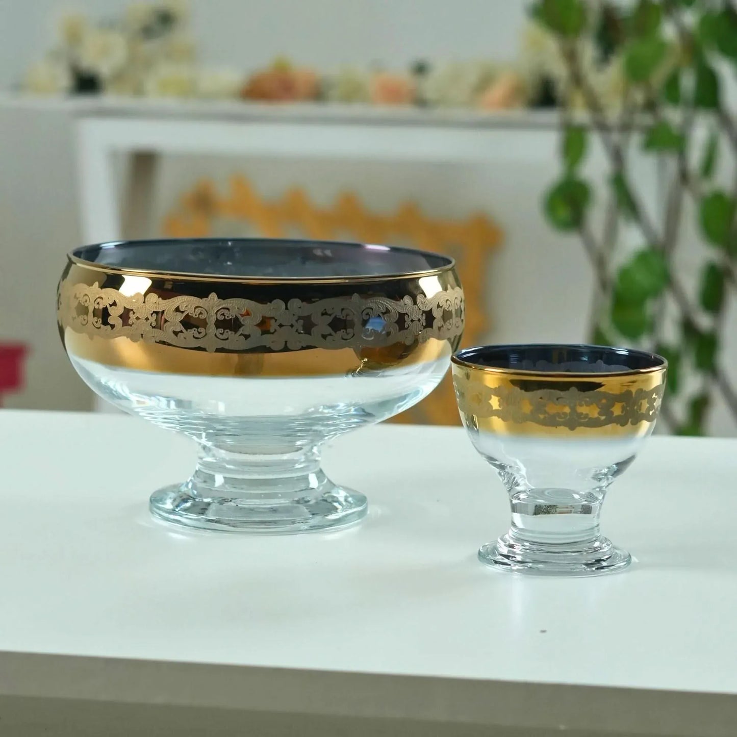 Gold & Cut Ice Cream 7PC Set