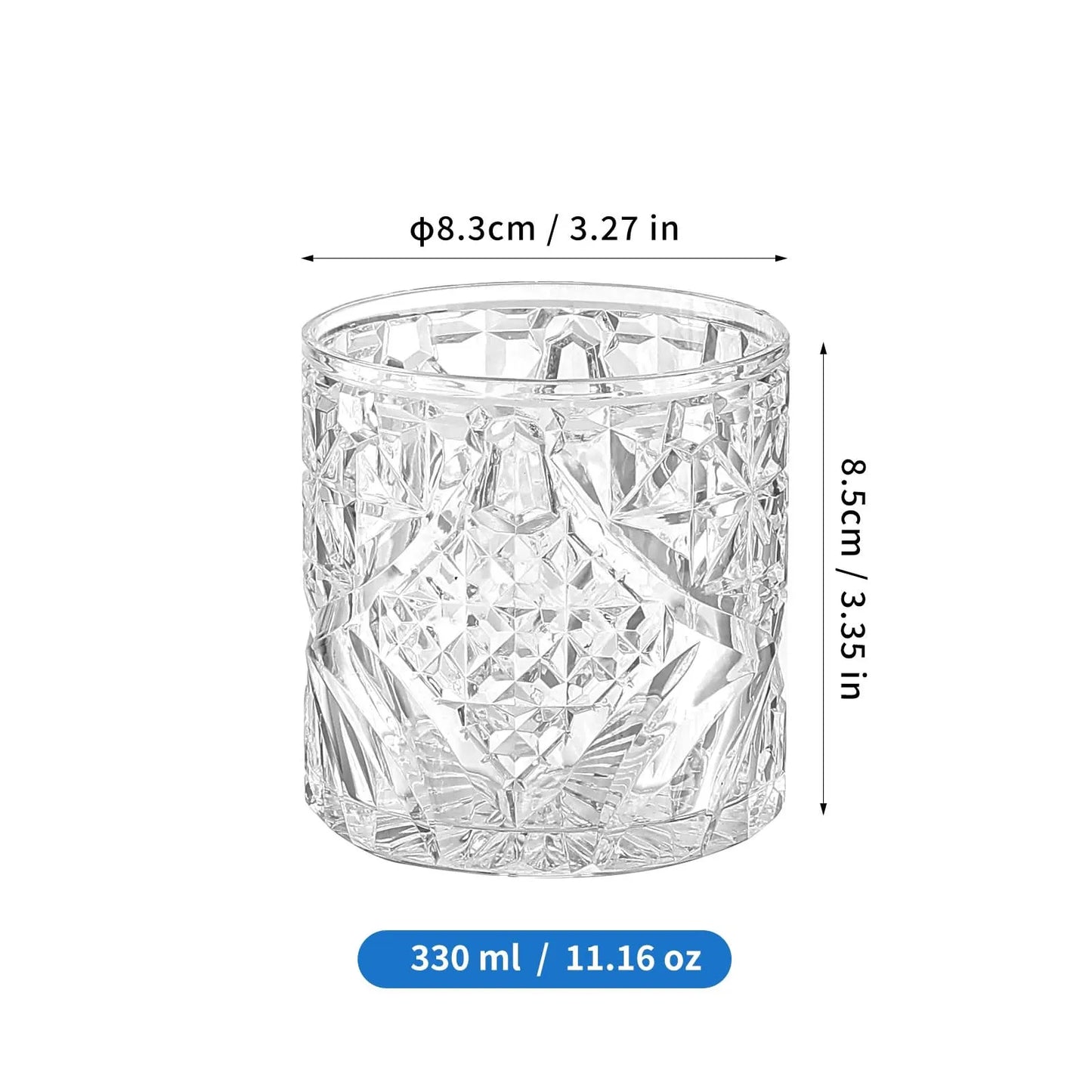 Acrylic Regal Bloom Glass 330ml 1 PC