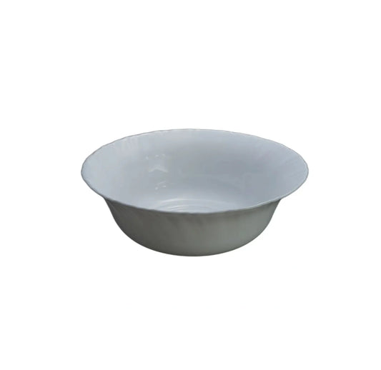 Opal White Salad Bowl