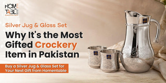 Silver Jug & Glass Set Why It's the Most Gifted Crockery Item in Pakistan
