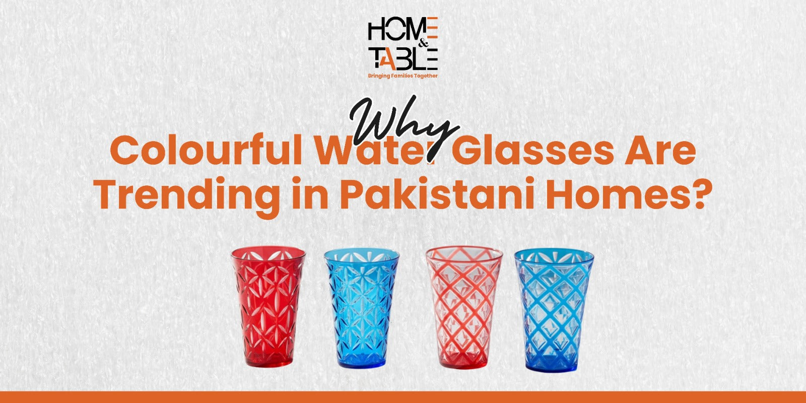 Why Colourful Water Glasses Are Trending in Pakistani Homes