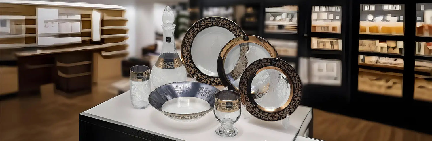 Golden Dinnerware Sets