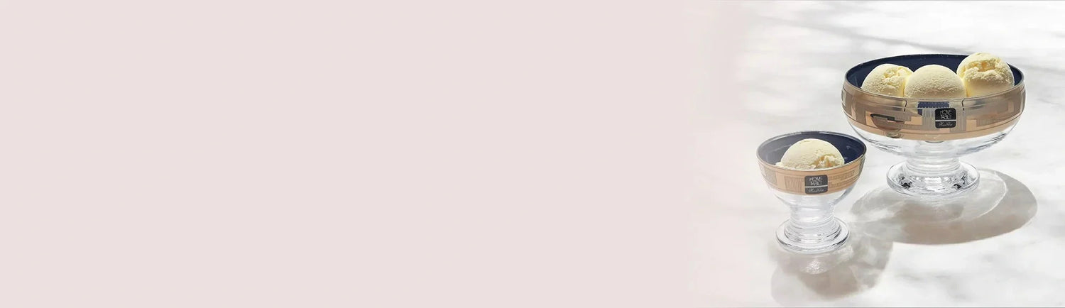 Golden & Silver Ice Cream & Fruit Sets