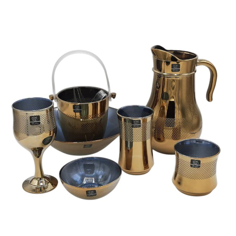 Stylish Golden Cool Set 28Pc (Glass)