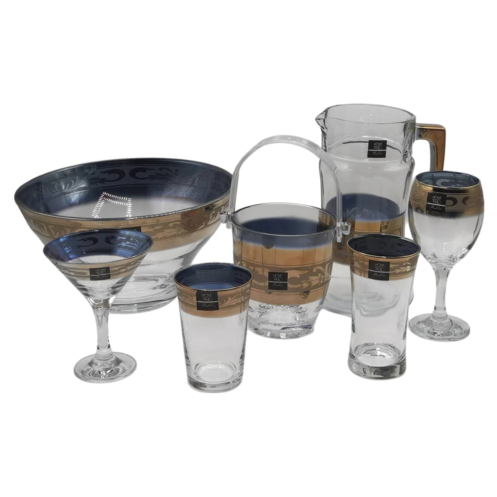 Luxe Marquet Crystal Drinkware Cool Set - 28 Pcs (Glass)