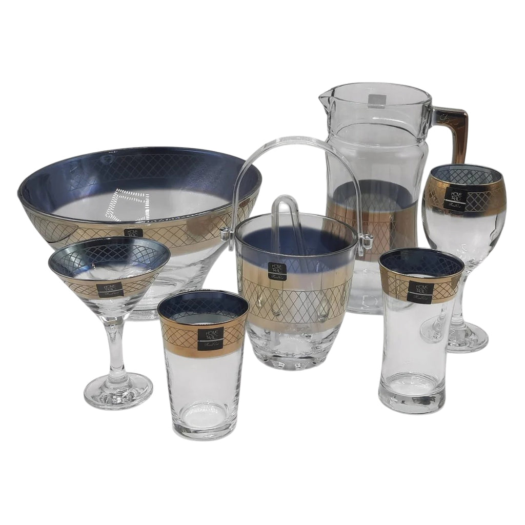 Carlo Velluto Crystal Drinkware Cool Set - 28 Pcs (Glass)