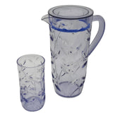 Acrylic Leaves Cut Water Set 7 Pc (Hb Glass)