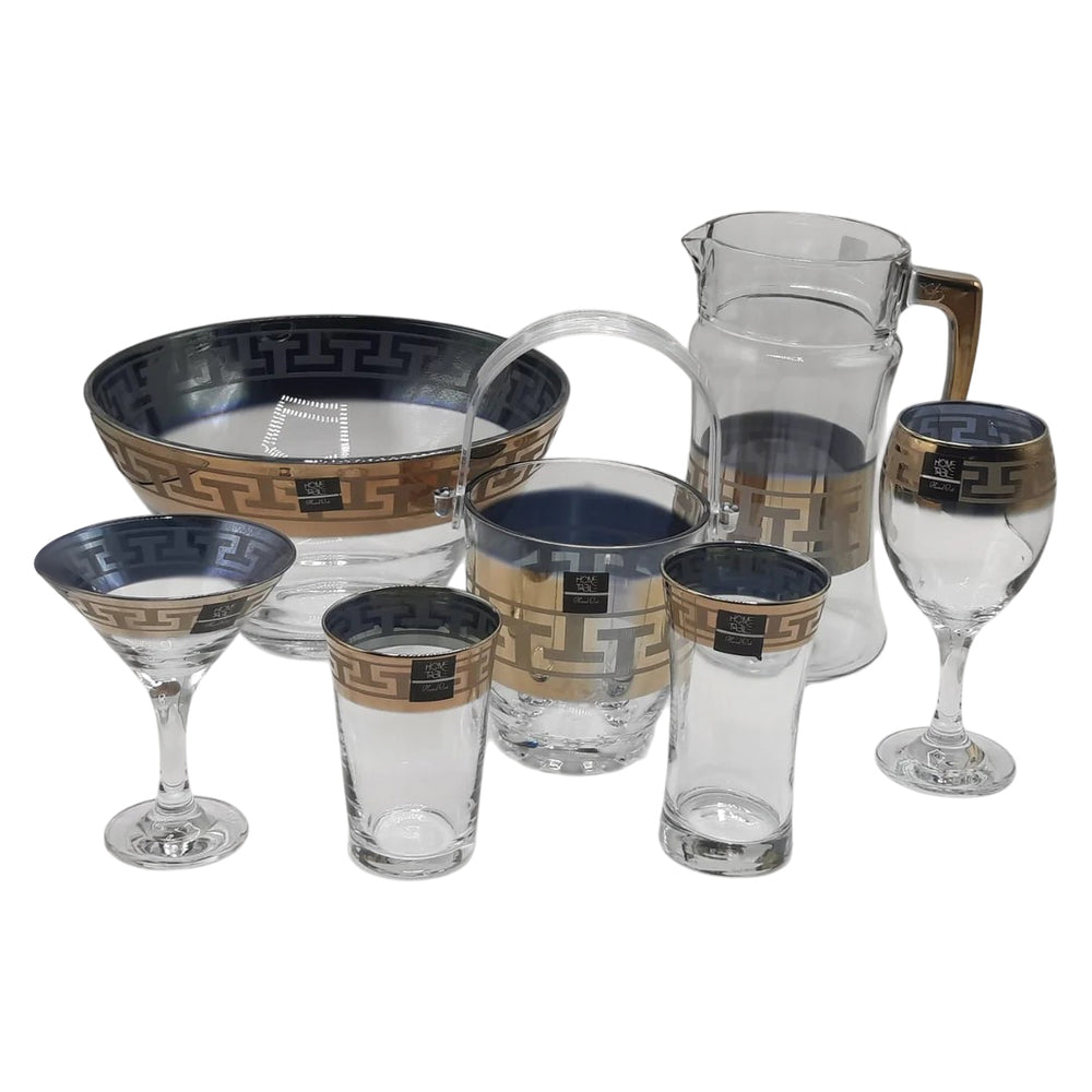 Luxe Marquet Crystal Drinkware Cool Set - 28 Pcs (Glass)