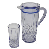 Acrylic Diamond Cut Water Set 7 Pc (Hb Glass)