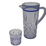 Acrylic Diamond Cut Water Set 7 Pc (DOF Glass)