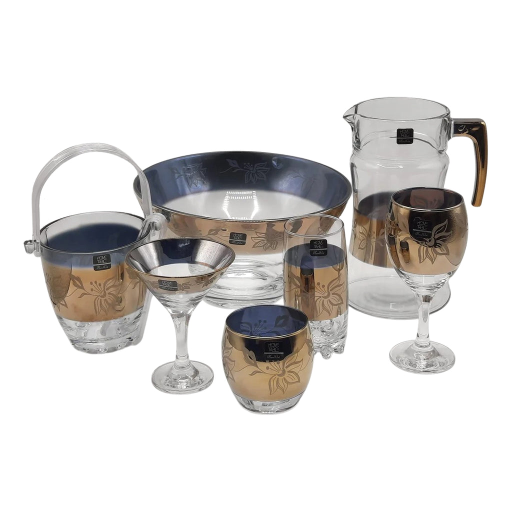 Refined Carlo Crystal Drinkware Cool Set - 28 Pcs (Glass)