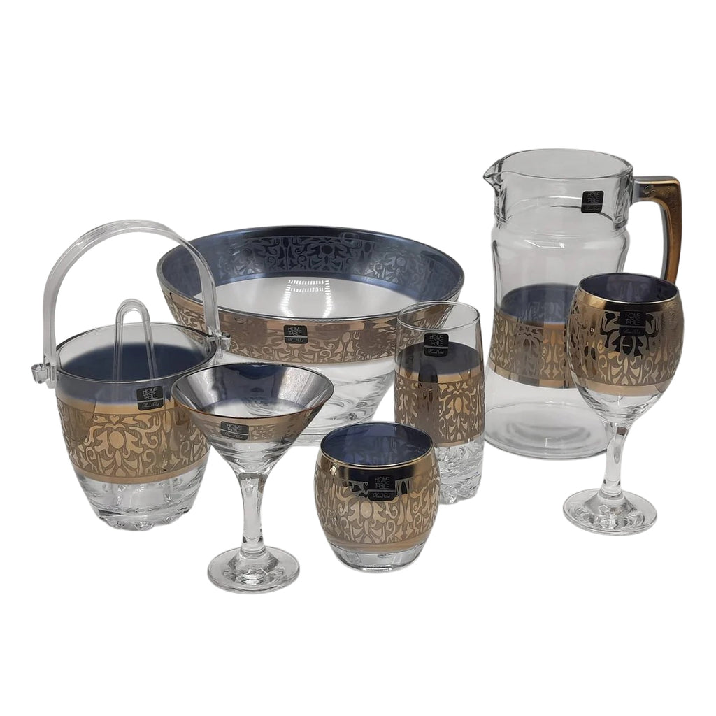 Majestic Monte Carlo Crystal Drinkware Cool Set - 28 Pcs (Glass)