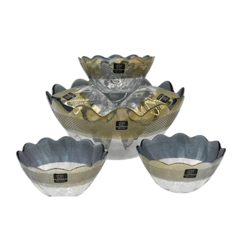 Premium Hasir Golden Fruit Set 7Pc (Glass)