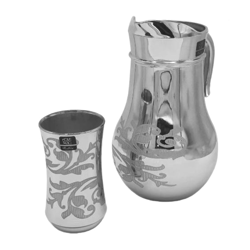 Stylish Silver Hb Water Set (Glass)