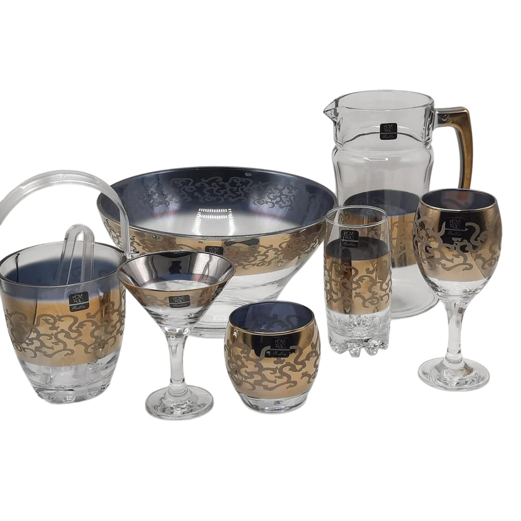 Dazzling Monte Carlo Crystal Drinkware Cool Set - 28 Pcs (Glass)