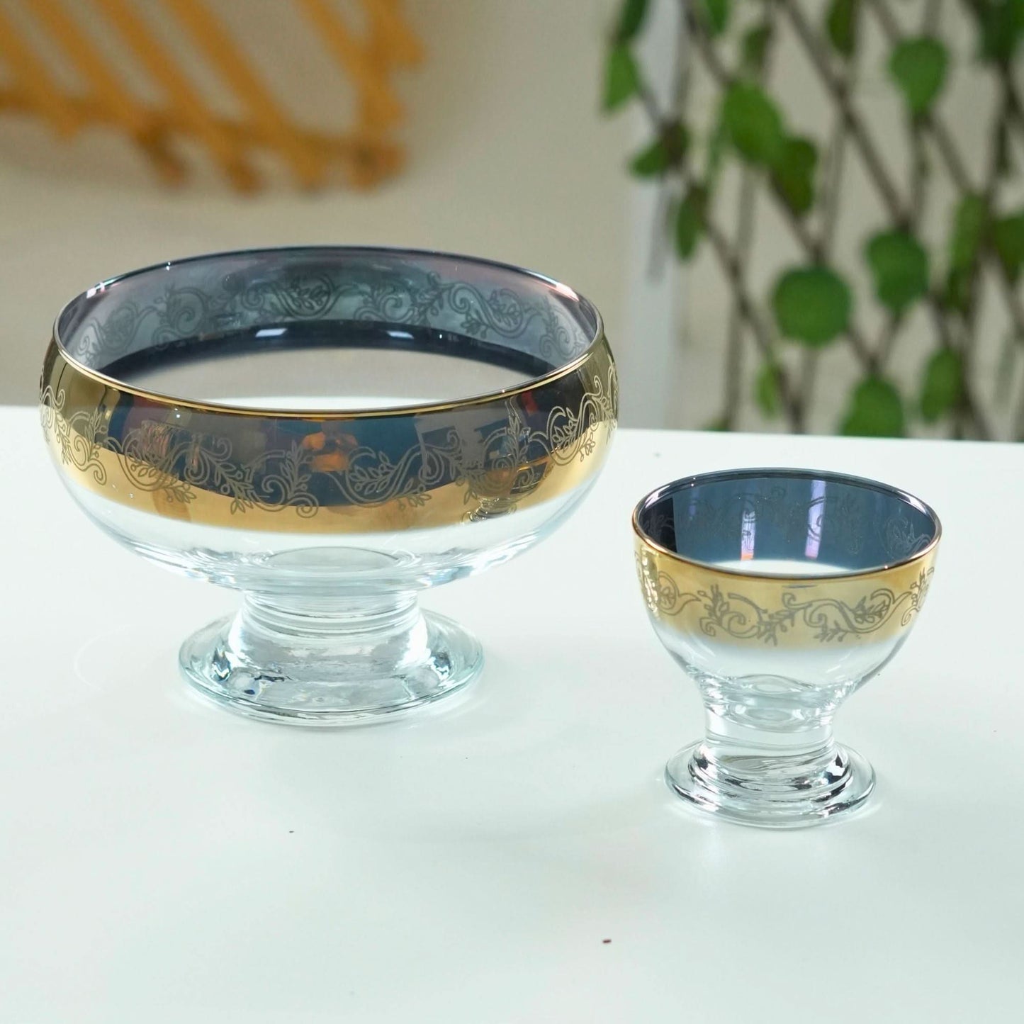 Gold & Cut Ice Cream 7PC Set