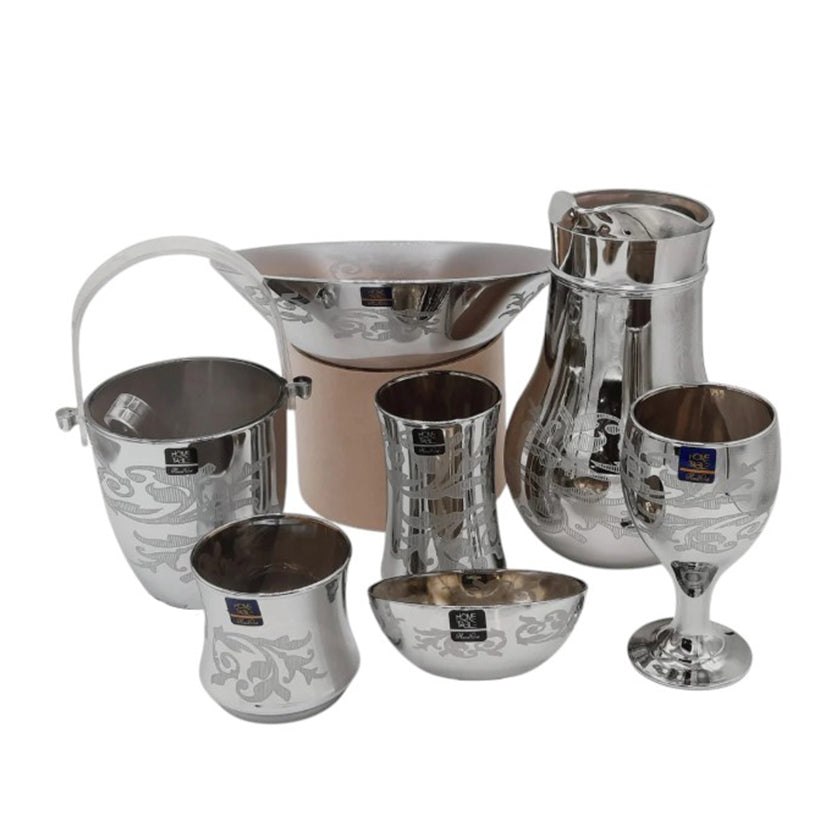 Fashionable Drinkware Dining Silver Set (Glass)